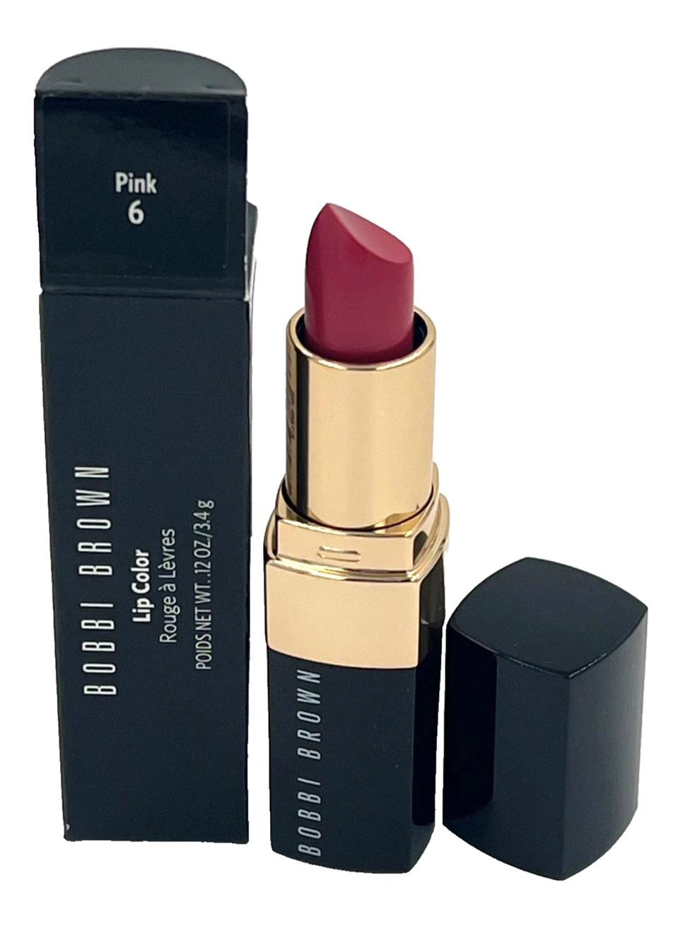 Bobbi Brown Lip Color Lipstick - #6 PINK - 0.12 oz / 3.4 g Full Size